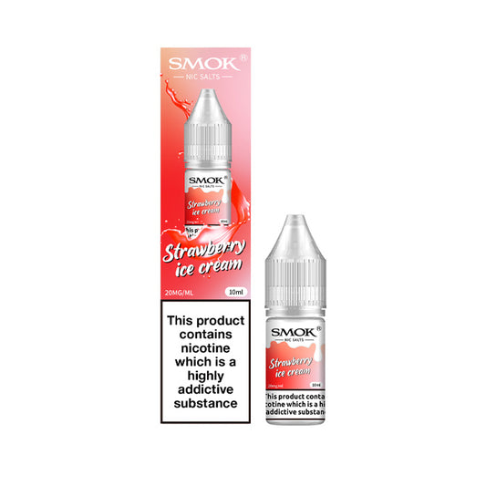 Strawberry Ice Cream 10ml Nic Salt E-Liquid by Smok