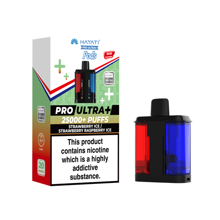 Strawberry Ice / Strawberry Raspberry Ice Hayati Pro Ultra Plus Refill Pack