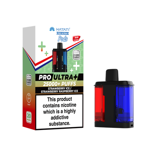 Strawberry Ice / Strawberry Raspberry Ice Hayati Pro Ultra Plus Refill Pack