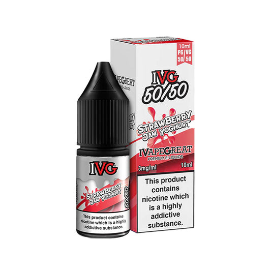 Strawberry Jam Yoghurt 10ml E-Liquid by IVG 50/50