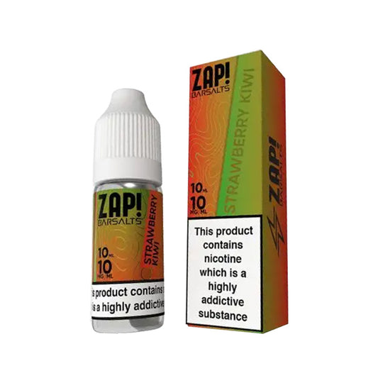 Strawberry Kiwi 10ml Nic Salt E-Liquid by Zap Bar Salts