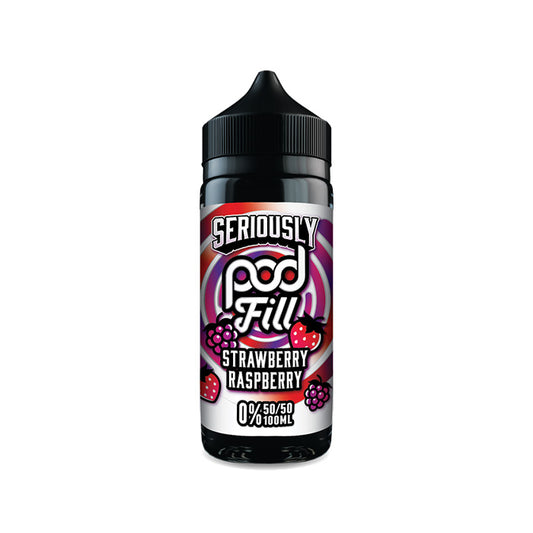 Strawberry Raspberry 100ml Shortfill E-Liquid by Seriously PodFill