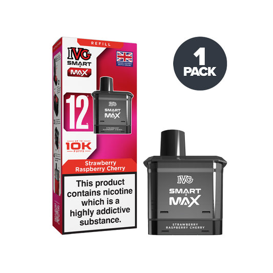 Strawberry Raspberry Cherry IVG Smart Max Prefilled Pod and Box