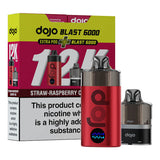 Strawberry Raspberry Cherry Ice Vaporesso Dojo Blast 12K Prefilled Pod Kit and Box