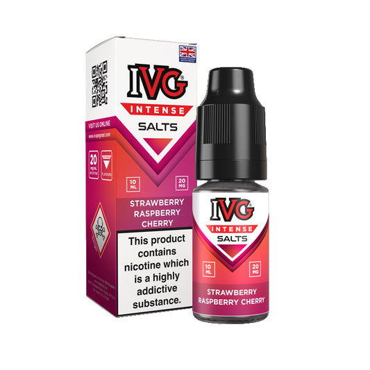 Strawberry Raspberry Cherry Nicotine Salt by IVG Intense