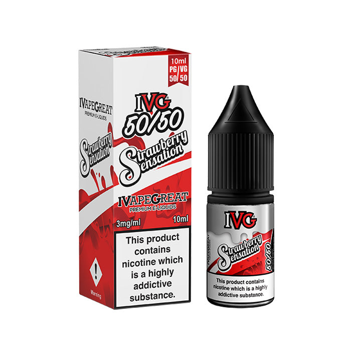 Strawberry Sensation 10ml E-Liquid by IVG 50/50