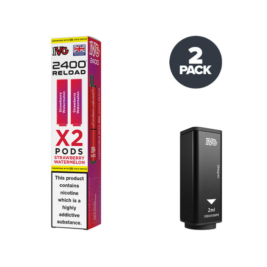 Strawberry Watermelon IVG 2400 Reload Prefilled Pod and Box