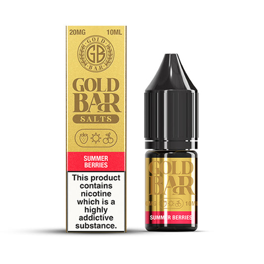 Summer Berries 10ml Nic Salt E-Liquid by Gold Bar