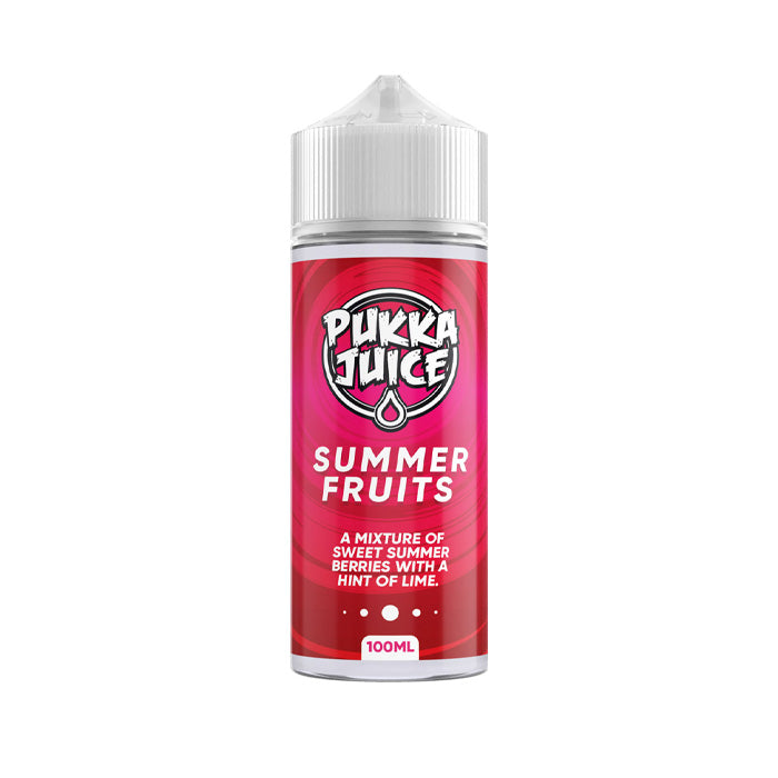 Summer Fruits 100ml Shortfill E-Liquid by Pukka Juice