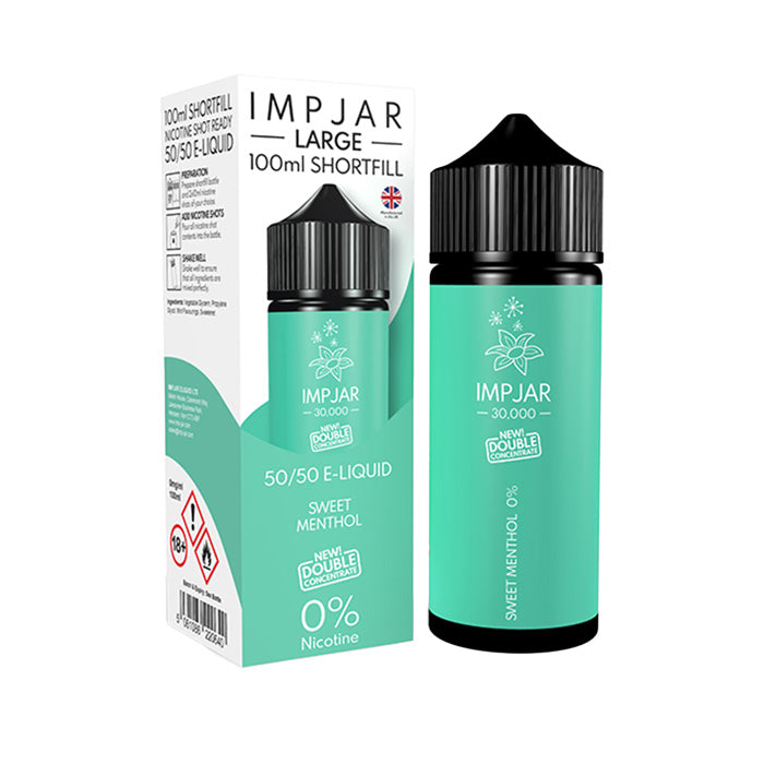 Sweet Menthol 100ml Shortfill by Imp Jar Large