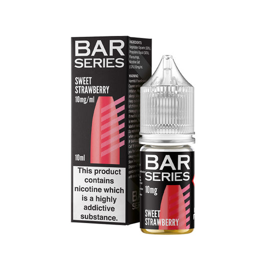 Sweet Strawberry 10ml Nic Salt E-Liquid by Bar Series
