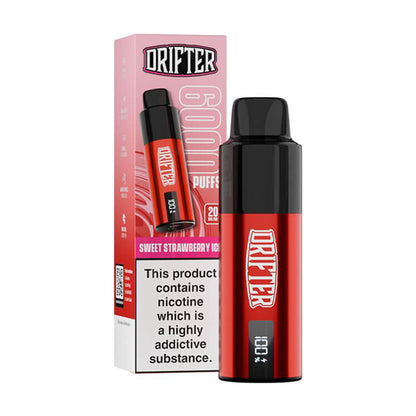 Sweet Strawberry Ice Drifter 6K Pre-filled Pod Kit and Box