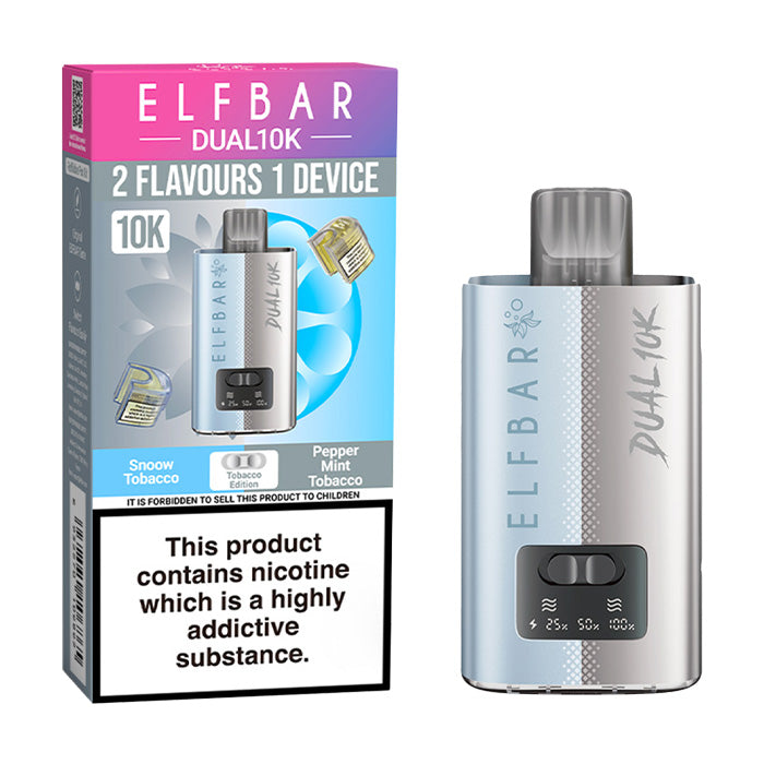 Tobacco Edition Elf Bar Dual 10K Prefilled Pod Kit and Box