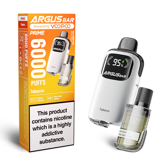 VooPoo Argus Bar Prime 6000 Disposable Vape | 20 Flavours | 6000 Puffs VooPoo Argus Bar Prime 6000 Disposable Vape | 20 Flavours | 6000 Puffs