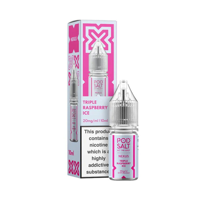 Triple Raspberry Ice 10ml Nic Salt E-Liquid by Nexus | From £2.99