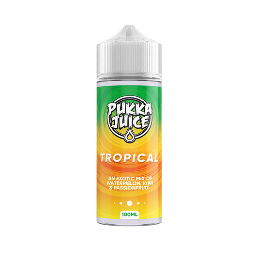 Tropical 100ml Shortfill E-Liquid by Pukka Juice