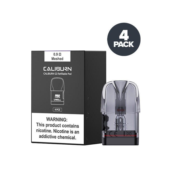 Uwell Caliburn G3 Side Fill Replacement Pods | Pack of 4 Uwell Caliburn G3 Side Fill Replacement Pods | Pack of 4