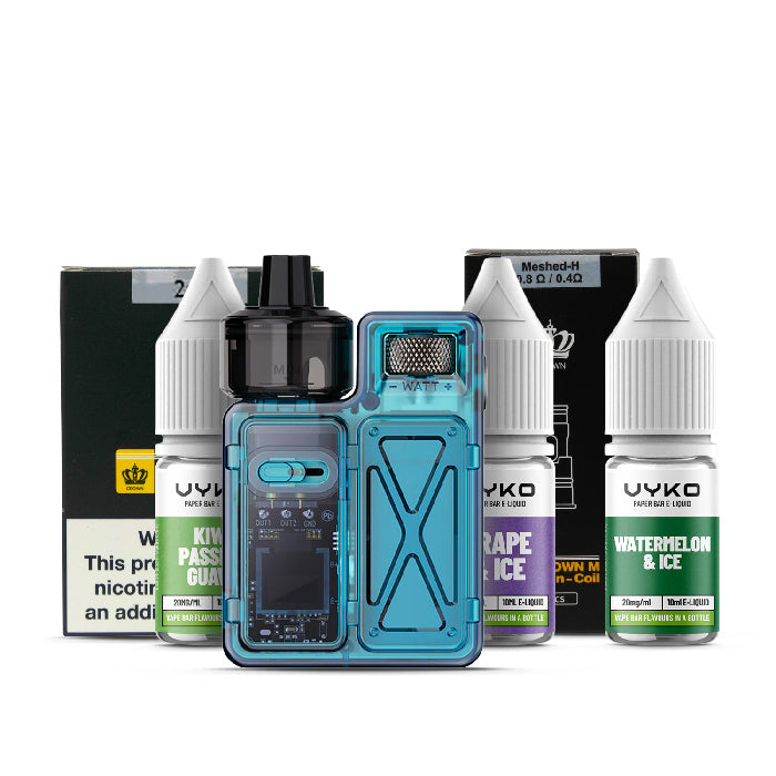 Uwell Crown M Pod Kit Bundle Blue