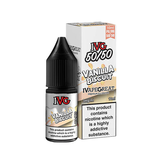 Vanilla Biscuit 10ml E-Liquid by IVG 50/50