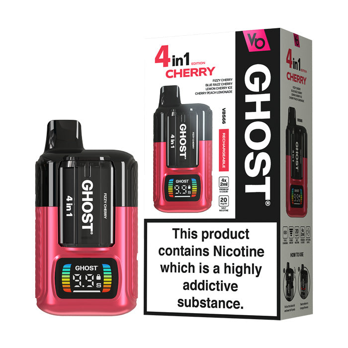 Vapes Bars Ghost 4in1 Starter Vape Kit | Uses 4 x Pre-filled Pods Vapes Bars Ghost 4in1 Starter Vape Kit | Uses 4 x Pre-filled Pods