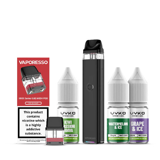 Vaporesso Xros 3 Pod Kit Bundle Black