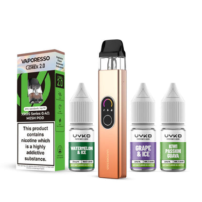 Vaporesso Xros 4 Kit Bundle Champagne Gold