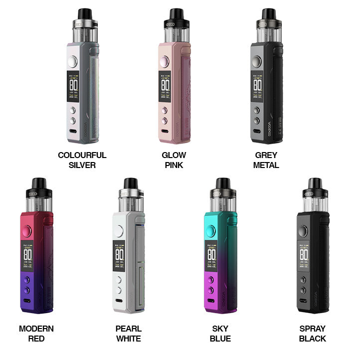Voopoo Drag X Red And Blue Screen VooPoo Drag X2 Kit | Free E-Liquid