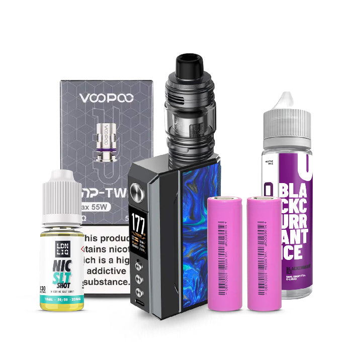 Voopoo Drag 4 Kit Bundle Gunmetal & Blue