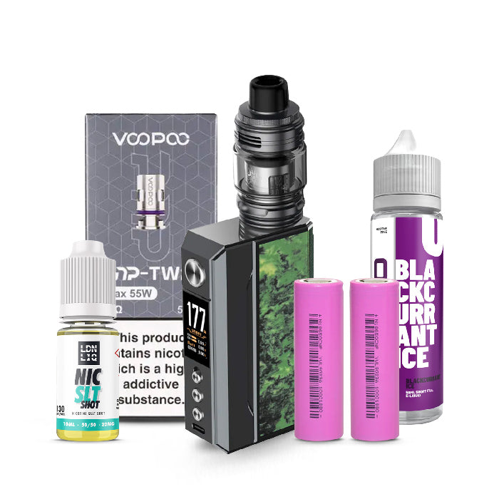 Voopoo Drag 4 Kit Bundle Gunmetal & Green
