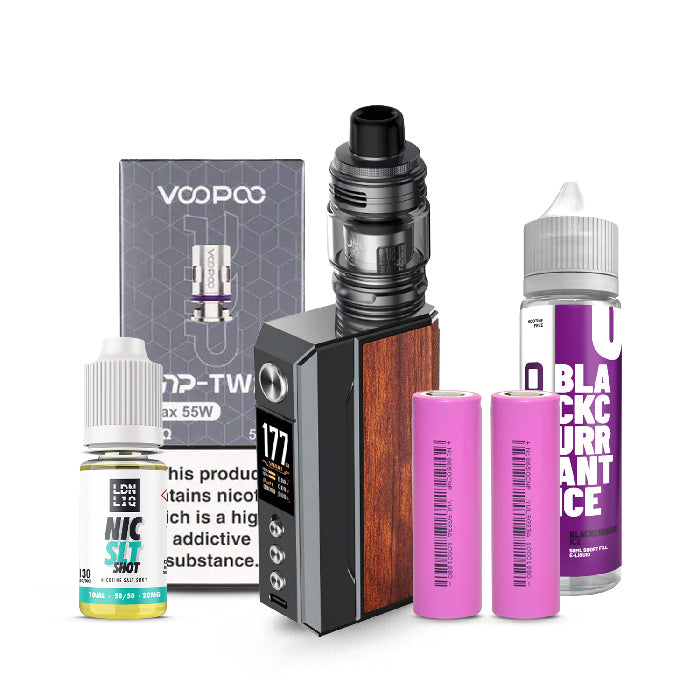 Voopoo Drag 4 Kit Bundle Gunmetal & Rosewood