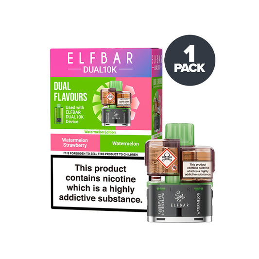 Watermelon Edition Elf Bar Dual 10K Refill and Box