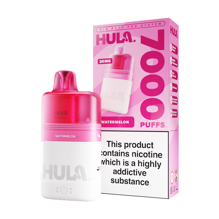 Watermelon Hula 7000 Prefilled Pod Kit and Box