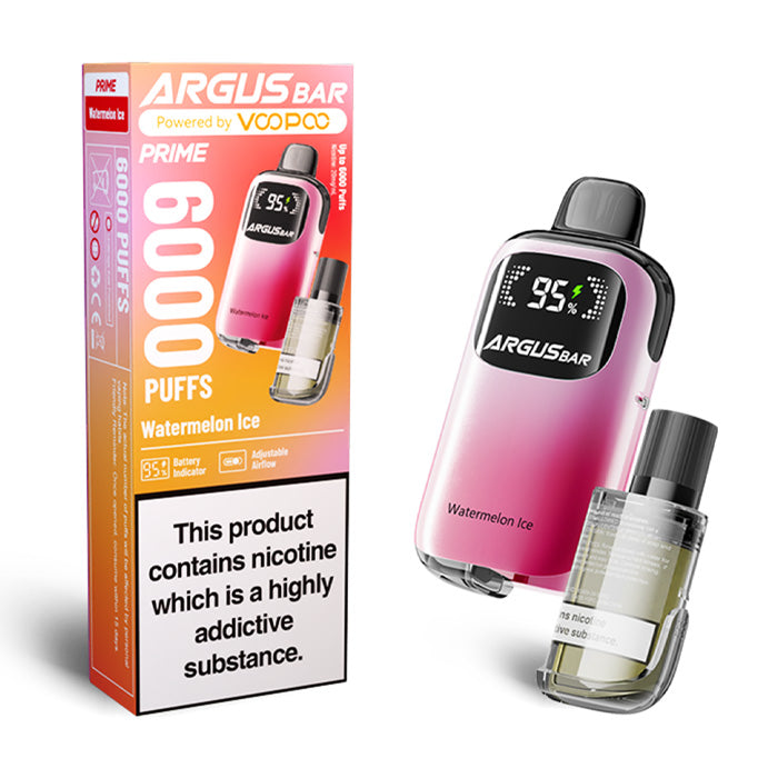 VooPoo Argus Bar Prime 6000 Disposable Vape | 20 Flavours | 6000 Puffs VooPoo Argus Bar Prime 6000 Disposable Vape | 20 Flavours | 6000 Puffs