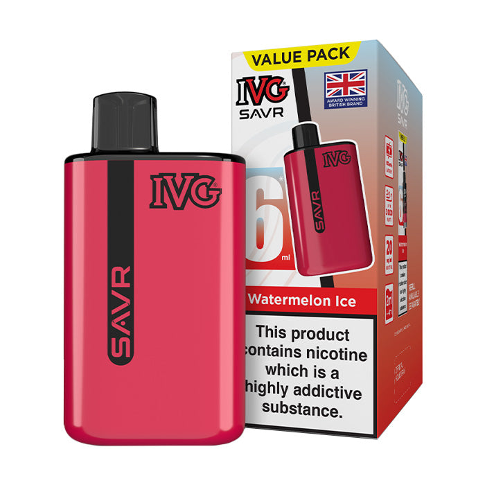 Watermelon Ice IVG SAVR Starter Vape Kit and Box