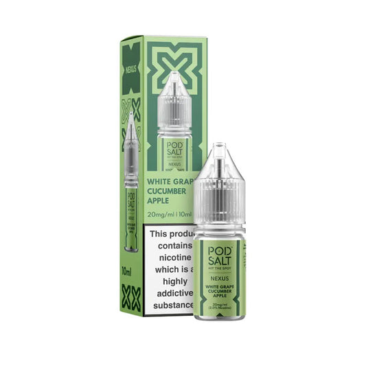 White Grape Cucumber Apple 10ml Nic Salt E-Liquid by Nexus