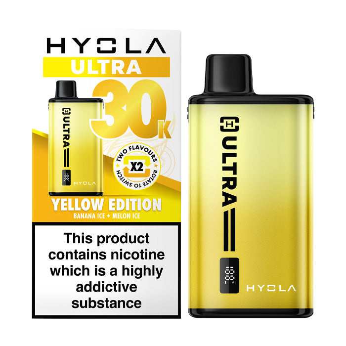Yellow Edition Hyola Ultra 30K Prefilled Pod Kit and Box
