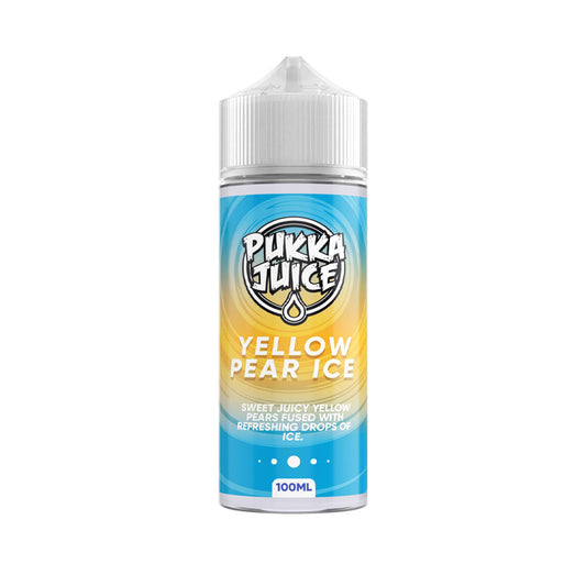 Yellow Pear Ice 100ml Shortfill E-Liquid by Pukka Juice