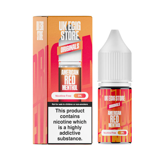 UK Ecig Store American Red Menthol 10ml E-liquid with Box