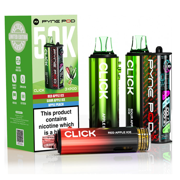 Pyne Pod Click 50K Prefilled Pod Kit Apple Edition