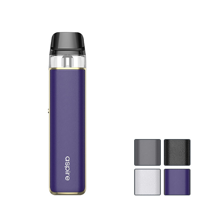 Aspire Loomix Pod Kit with four squares shawcasing all available colours