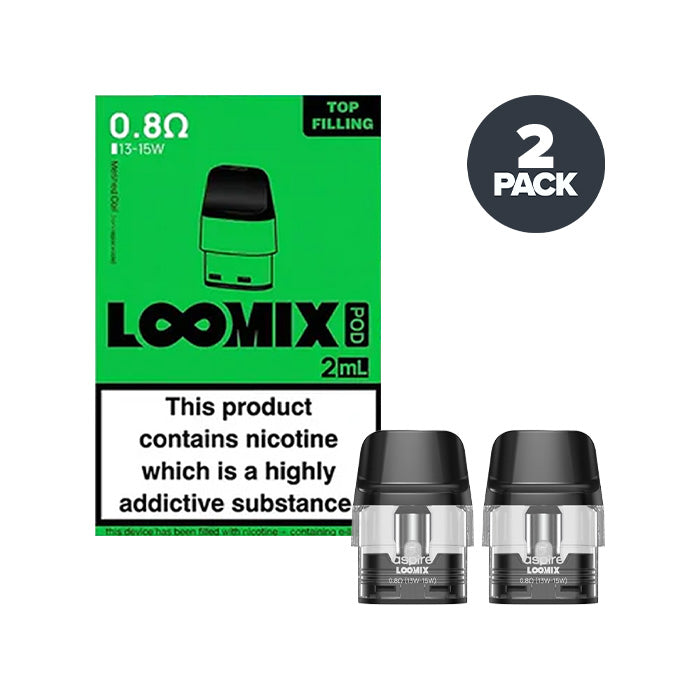 Aspire Loomix Replacement 0.8Ω Pods and box