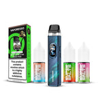 Aurora Blue Vaporesso Xros 6 Kit with three super salts and a pack of pods