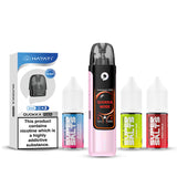 Baby Pink Hayati Quokka Pro Pod Kir with a pack of Quokka Pods and three 10ml Nic Salt E-Liquids