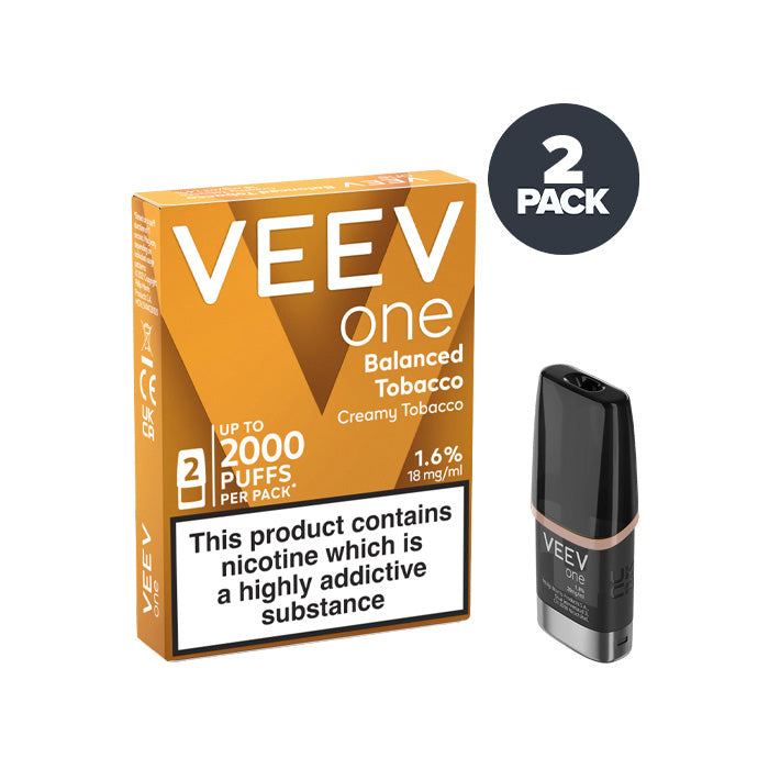 Balanced Tobacco Veev One Prefilled Pod and Box