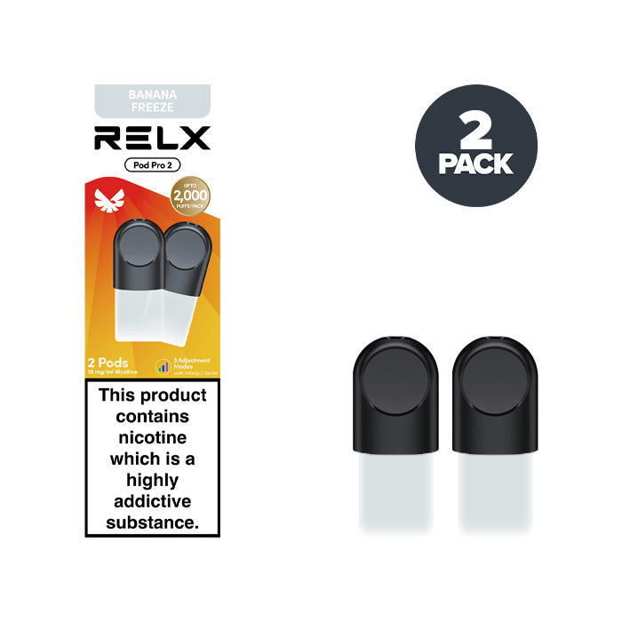 Banana Freeze RELX Pod Pro 2 Pods and Box