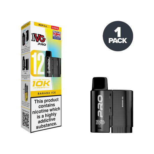 Banana Ice IVG Pro 12 20mg Refill Pack