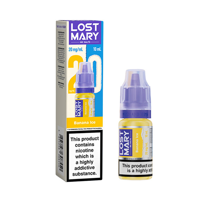 Banana Ice Nic Salt E-Liquid by Lost Mary