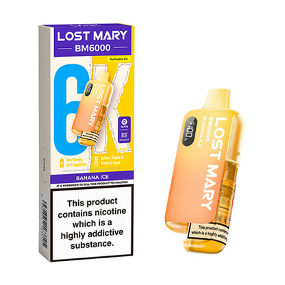 Banana Ice Lost Mary BM6000 Kit and Box