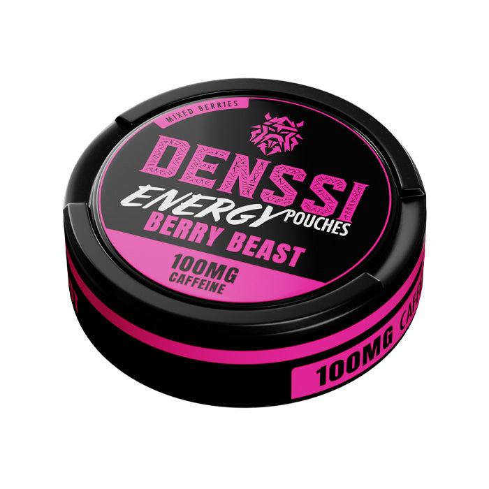 Tub of 15 Denssi Berry Beast 100mg Caffeine Pouches