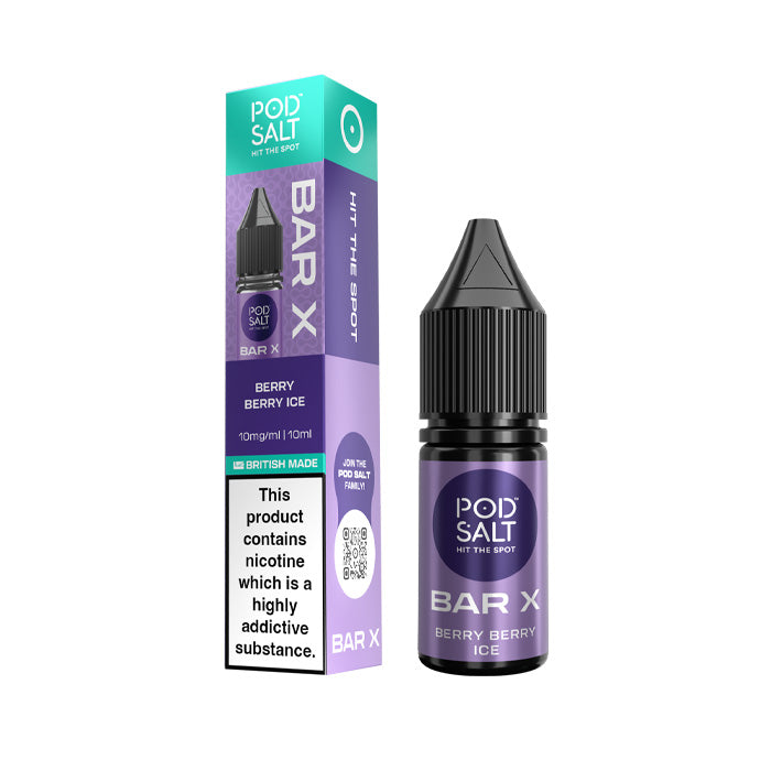 Berry Berry Ice Pod Salt Bar X 10ml Nic Salt E-Liquid and Box